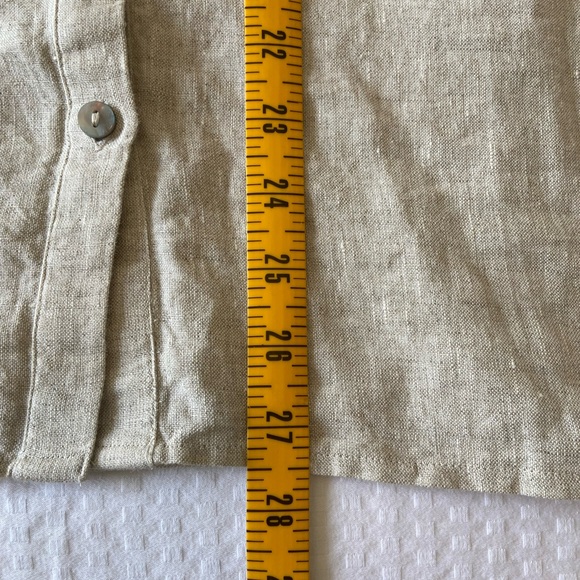 Chicos Linen Billow Sleeve Shirt L - Picture 5 of 8